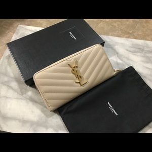 ❌SOLD❌ SAINT LAURENT Monogram Zip Around Wallet